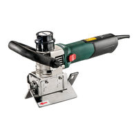 Metabo KFM 15-10 F Notice Originale