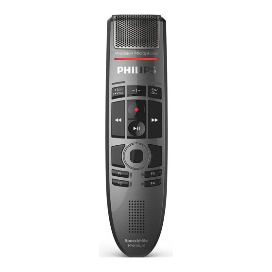 Philips SpeechMike Premium Touch SMP3700 Manuel De L'utilisateur