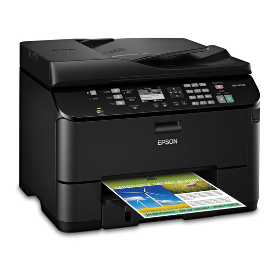 Epson WorkForce Pro WP-4530 Guide Rapide