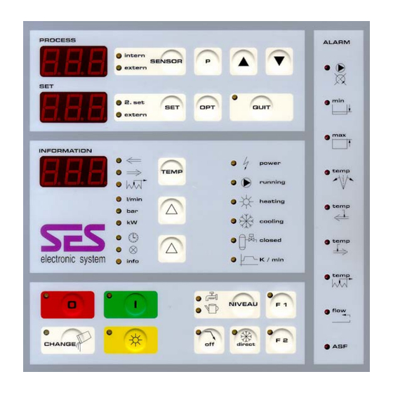 Single-Temperiertechnik SES Instructions D'utilisation