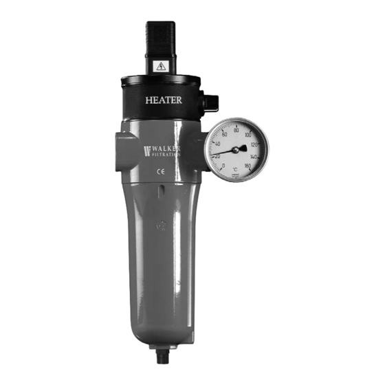 WALKER FILTRATION A39BH Manuel D'utilisation Et D'entretien