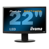 Iiyama ProLite E2274HDS Mode D'emploi