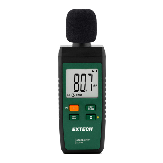 Extech SL250W Manuel D'utilisation