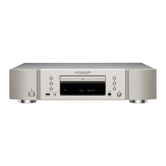 Marantz CD6006 Guide De Démarrage Rapide