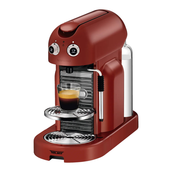 Nespresso Maestria TX300 Manuel D'instruction