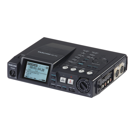 Tascam HD-P2 Mode D'emploi