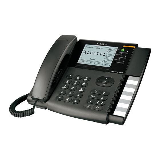 Alcatel Temporis IP 800 Guide Rapide