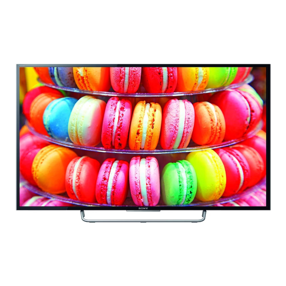 Sony Bravia KDL-48W700C Mode D'emploi