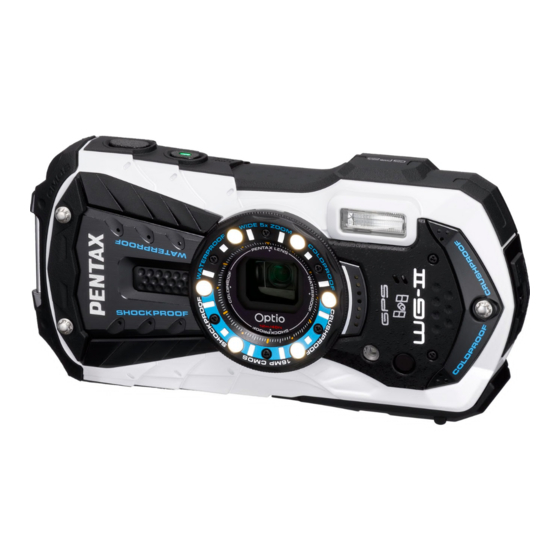 Pentax Optio WG-2 GPS Guide Rapide