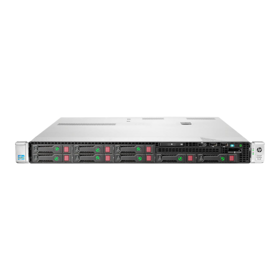 HP ProLiant DL360p Gen8 Manuel De L'utilisateur