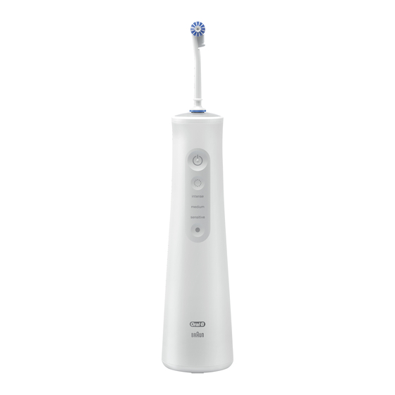 Braun Oral-B Aquacare WaterFlosser Mode D'emploi