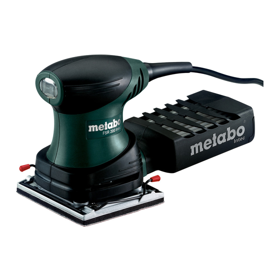 Metabo FSR 200 Intec Mode D'emploi