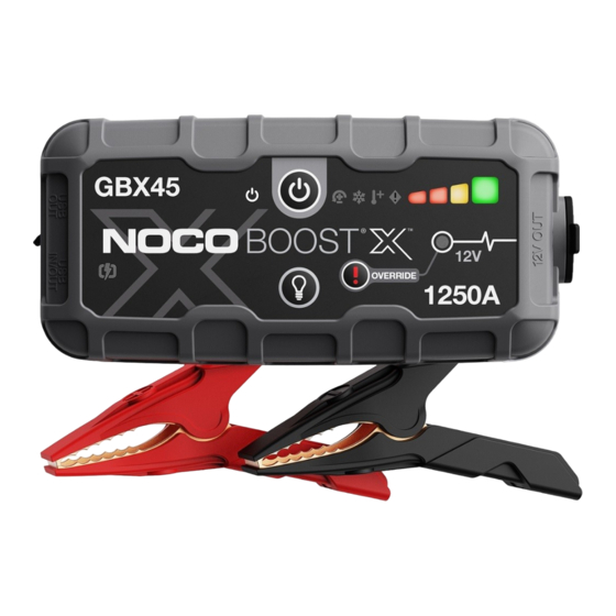 Noco Boost X GBX45 Guide D'utilisation Et Garantie