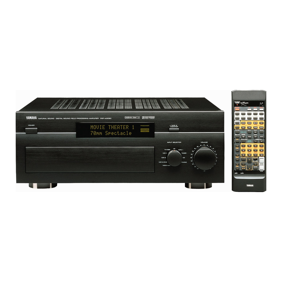 Yamaha DSP-A3090 Mode D'emploi