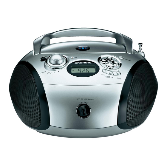 Grundig RCD1440 Mode D'emploi