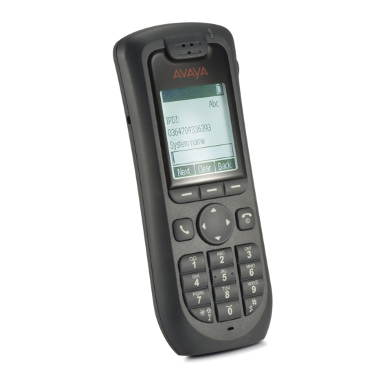 Avaya DECT 3720 Manuels