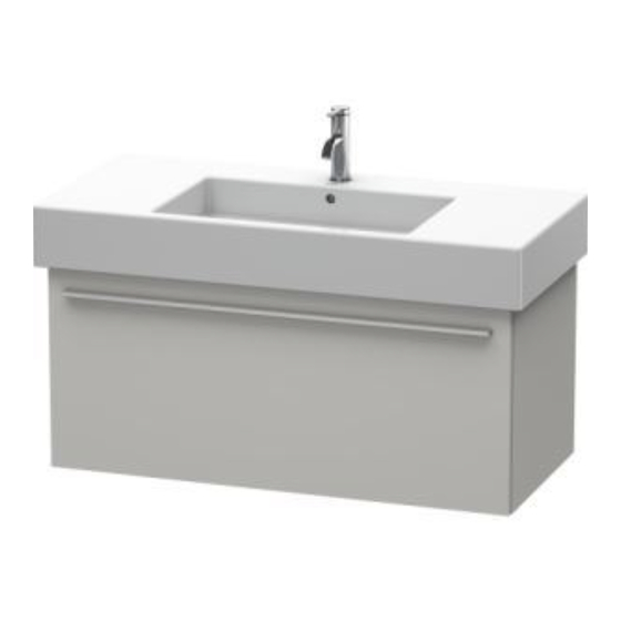 DURAVIT X-Large XL 6053 Notice De Montage