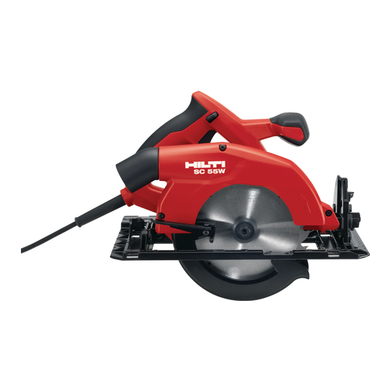 Hilti SC 55W Mode D'emploi