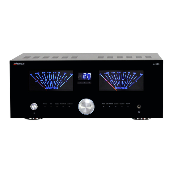 Advance acoustic X-i120 Mode D'emploi