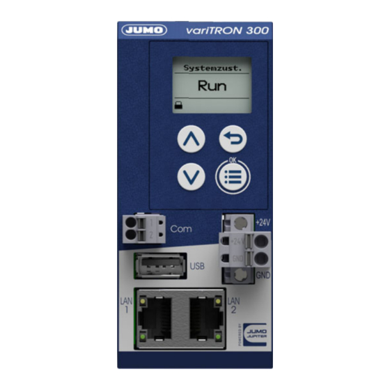 JUMO variTRON 300 Notice De Montage