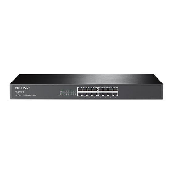 TP-Link TL-SF1016 Guide De L'utilisateur