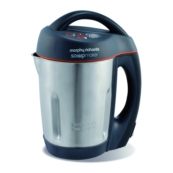 Morphy Richards soupmaker Mode D'emploi