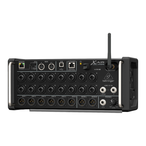 Behringer X Serie Manuel D'utilisation