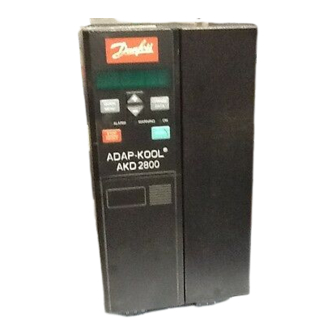 Danfoss AKD 2800 Mode D'emploi