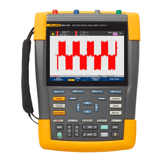 Fluke MDA-550 Mode D'emploi