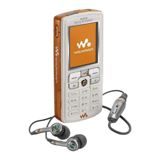 Sony Ericsson W800i Mode D'emploi