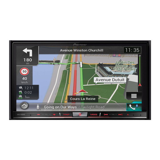 Pioneer AVIC-F88DAB Guide De Démarrage Rapide