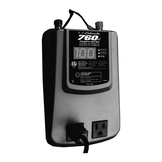 Schumacher Electric PID-760 Guide D'utilisation