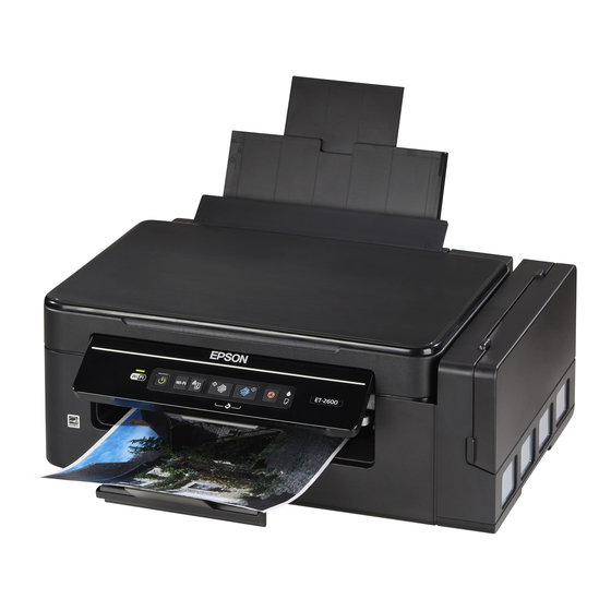 Epson ET-2600 Guide Rapide