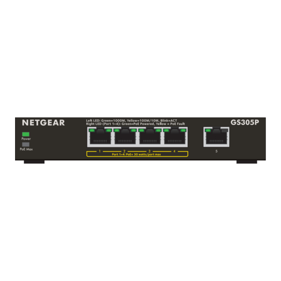 NETGEAR GS305Pv2 Guide D'installation