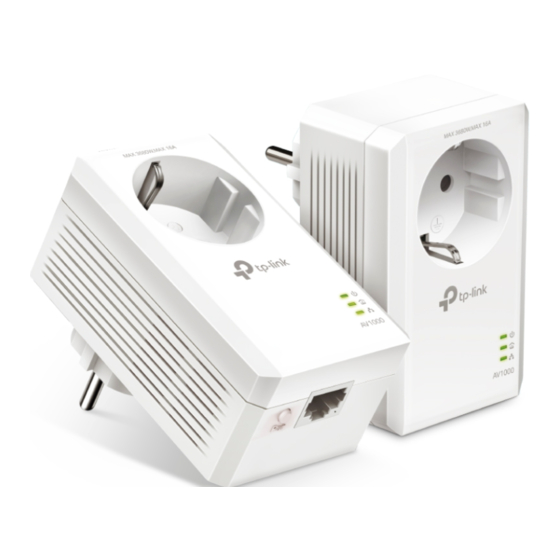 TP-Link CPL Gigabit AV1000 Manuels