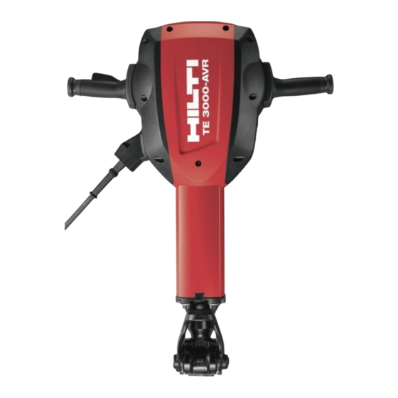 Hilti TE 3000-AVR Mode D'emploi