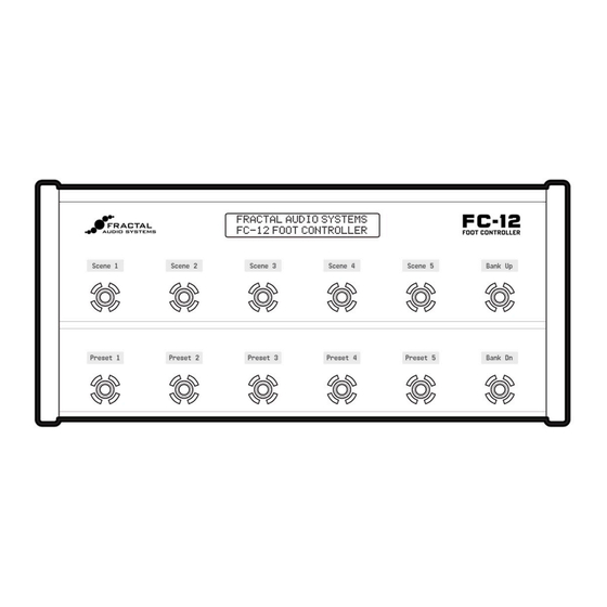 Fractal Audio Systems FC-12 Mode D'emploi