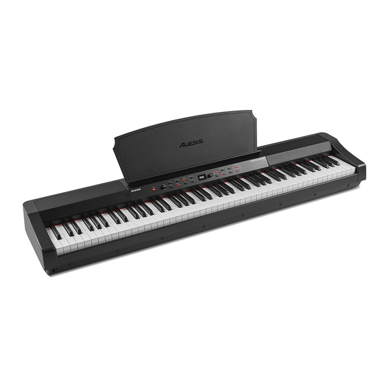 Alesis PRESTIGE ARTIST Guide D'utilisation