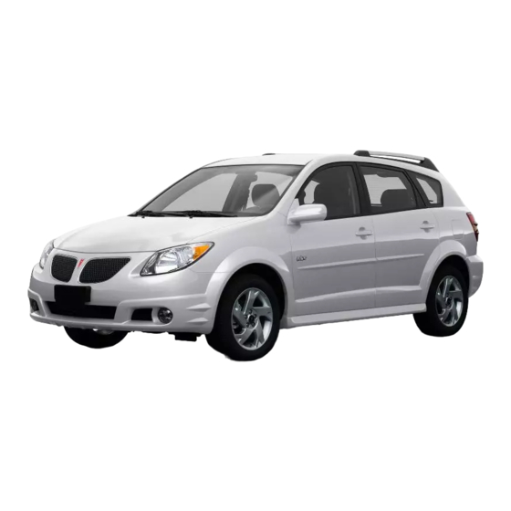 Pontiac Vibe 2008 Guide Du Propriétaire