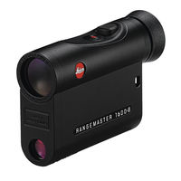 Leica RANGEMASTER CRF 1600-B Notice D'utilisation