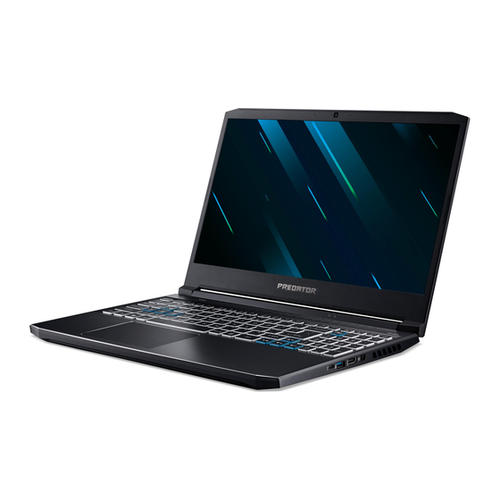 Acer PREDATOR HELIOS 300 Manuel D'utilisation