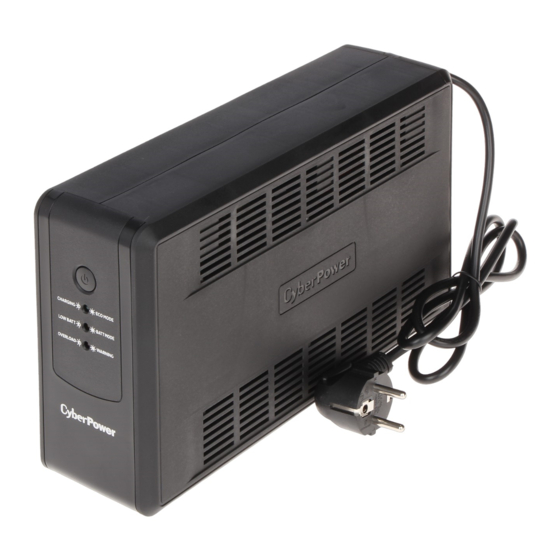 CyberPower UT650E Guide Rapide