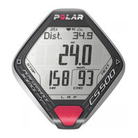 Polar Cycle CS500+ Manuel D'utilisation