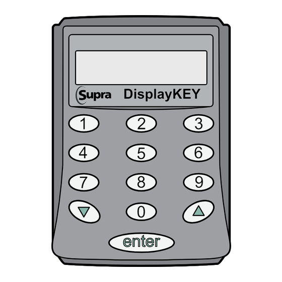 Supra TRACcess DisplayKEY Guide Rapide