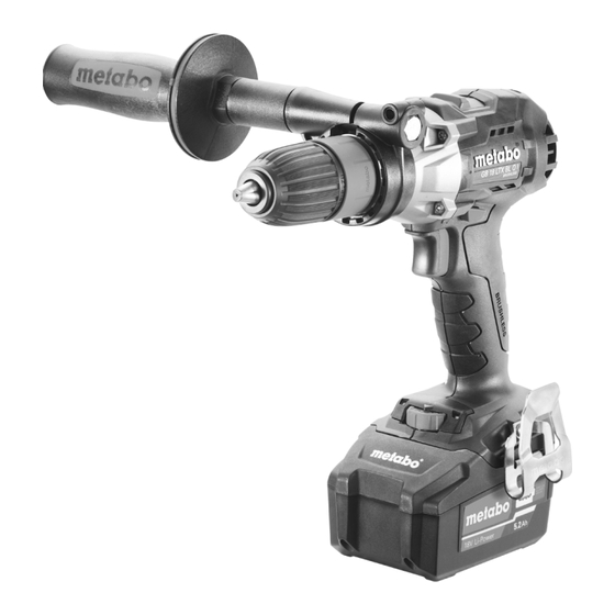 Metabo GB 18 LTX BL Q I Notice Originale