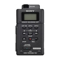 Sony HVR-MRC1 Mode D'emploi