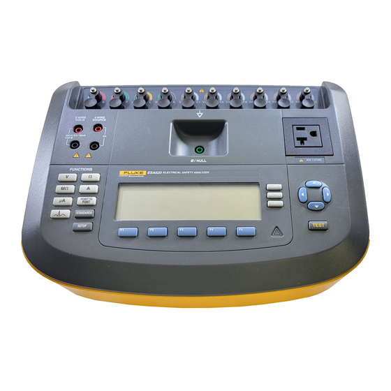Fluke Biomedical ESA620 Manuel D'introduction