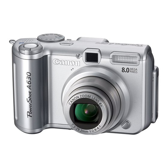 Canon PowerShot A640 Guide D'utilisation