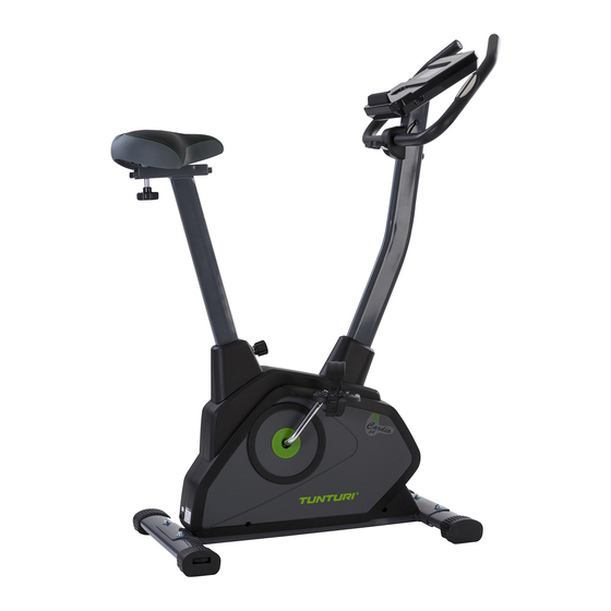 Tunturi Cardio Fit Bike E35 Manuel De L'utilisateur