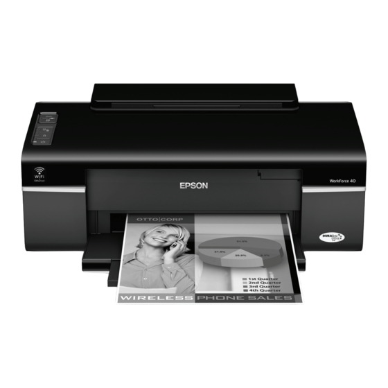 Epson WorkForce 40 Guide Rapide